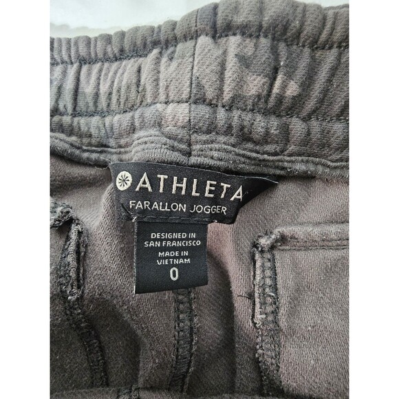 Athleta Jogger Farallon Jogger Pants Womens Size 0 Green Camo - Picture 7 of 9